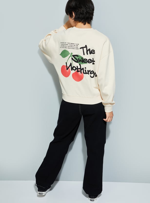 URB_N Graphic Print Oversized Sweatshirt