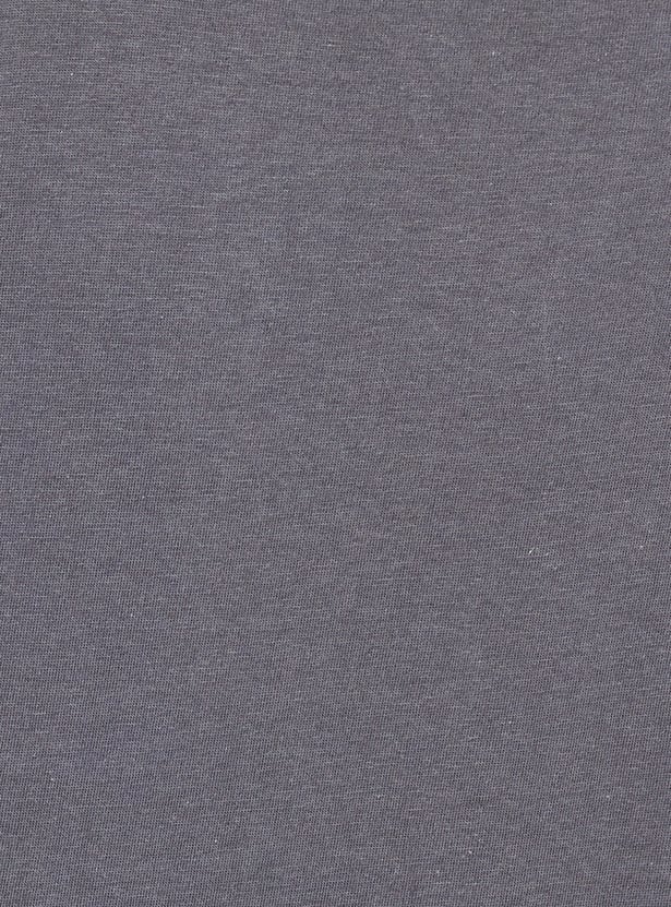 Women Metallic Floral Print T-shirt