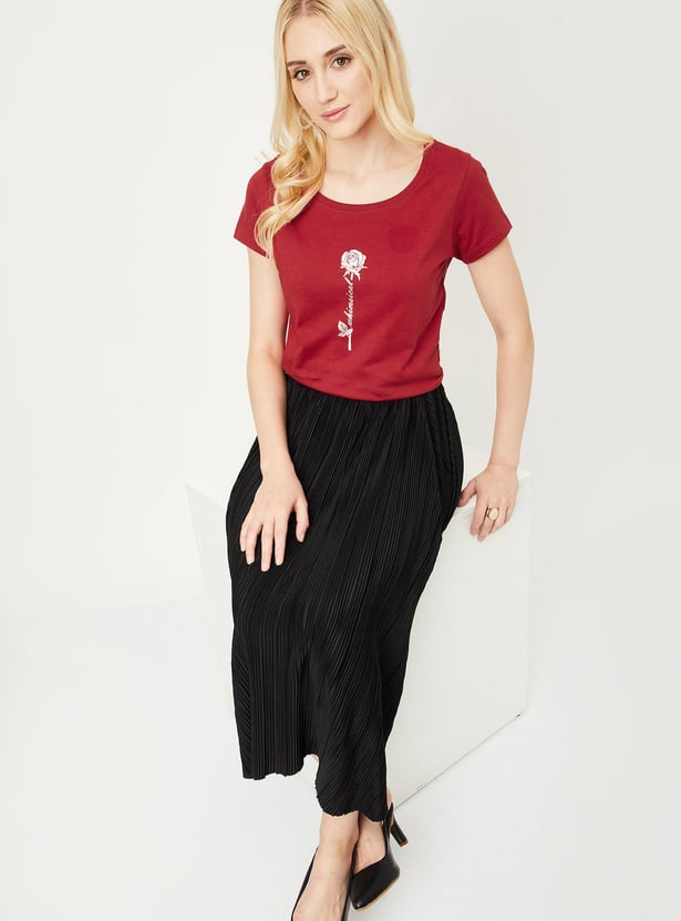 Women Printed T-shirt - Pack of 2