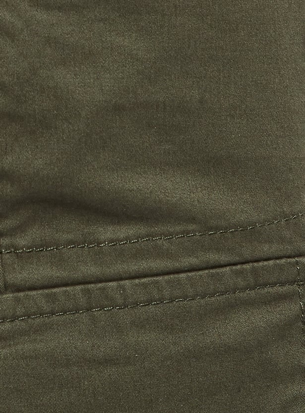 URB_N Men Relaxed Fit Solid Cargos