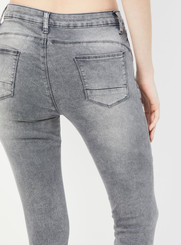 Women Washed Skinny Fit Jeans