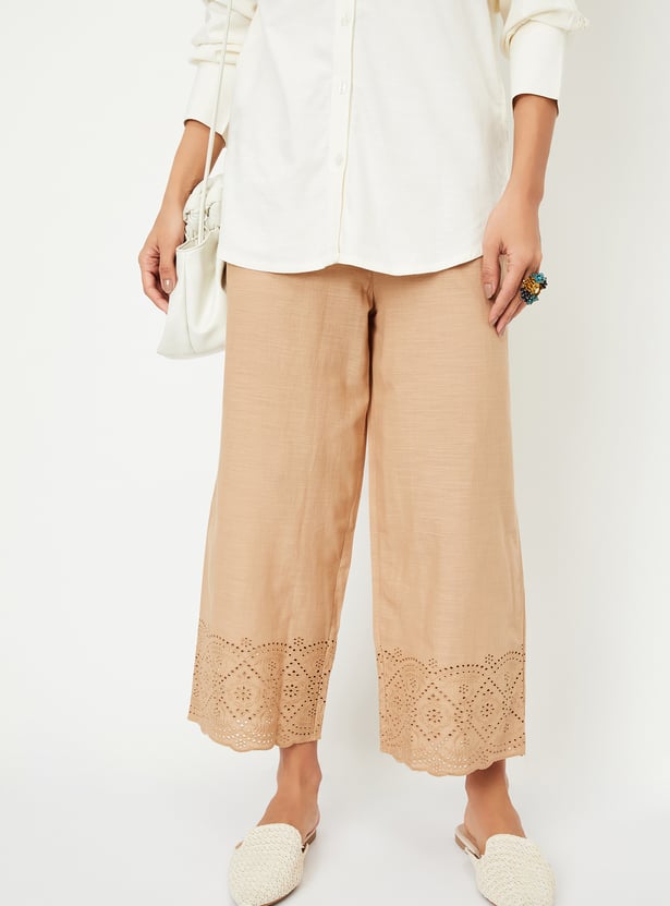 Women Schiffi Hem Palazzos