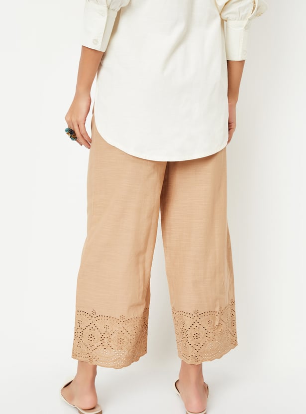Women Schiffi Hem Palazzos
