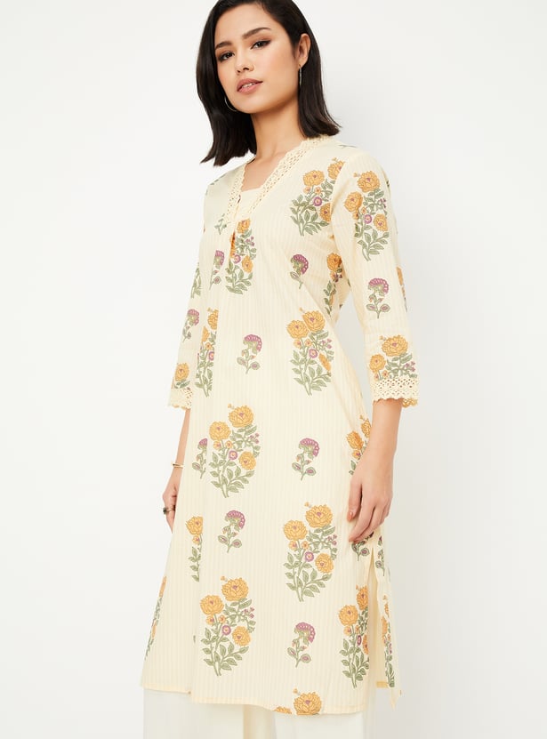 Women Printed Straight Kurta