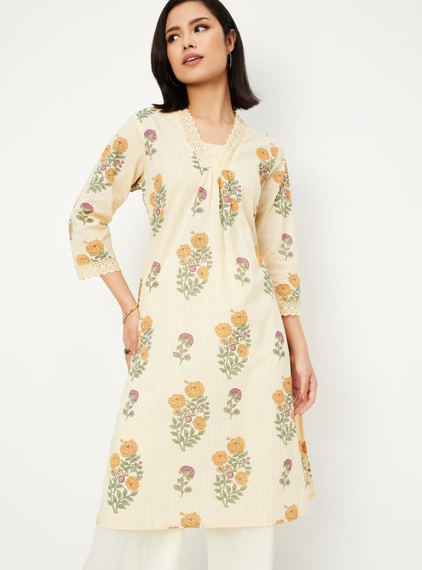Women Printed Straight Kurta