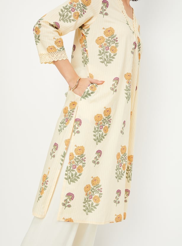Women Printed Straight Kurta