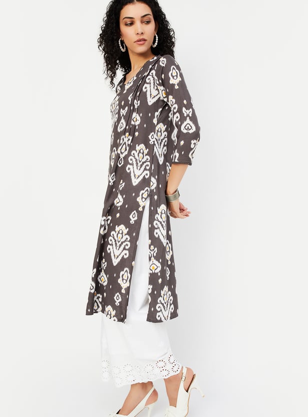 Women Printed Straight Kurta