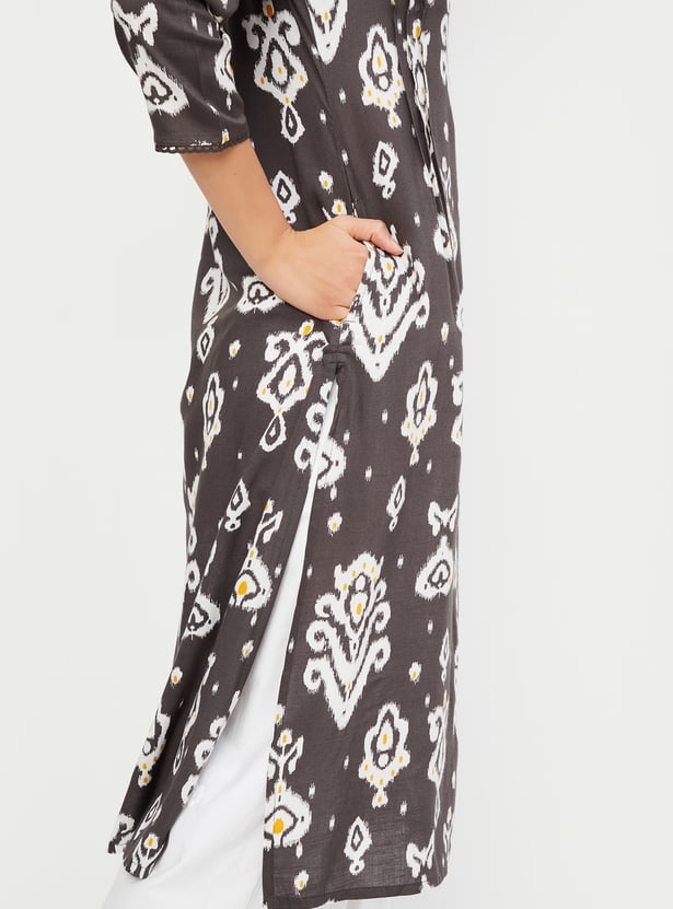 Women Printed Straight Kurta