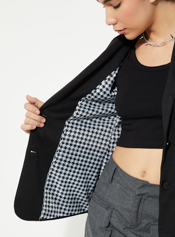 URB_N Women Solid Single-Breasted Blazer