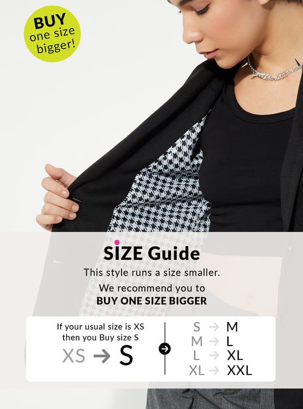 URB_N Women Solid Single-Breasted Blazer