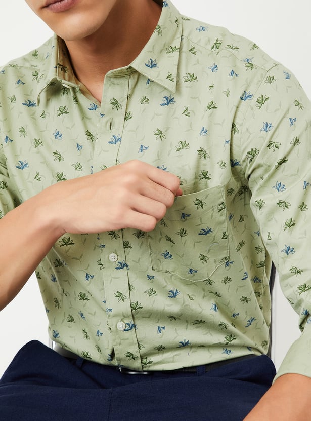 Men Printed Slim Fit Shirt