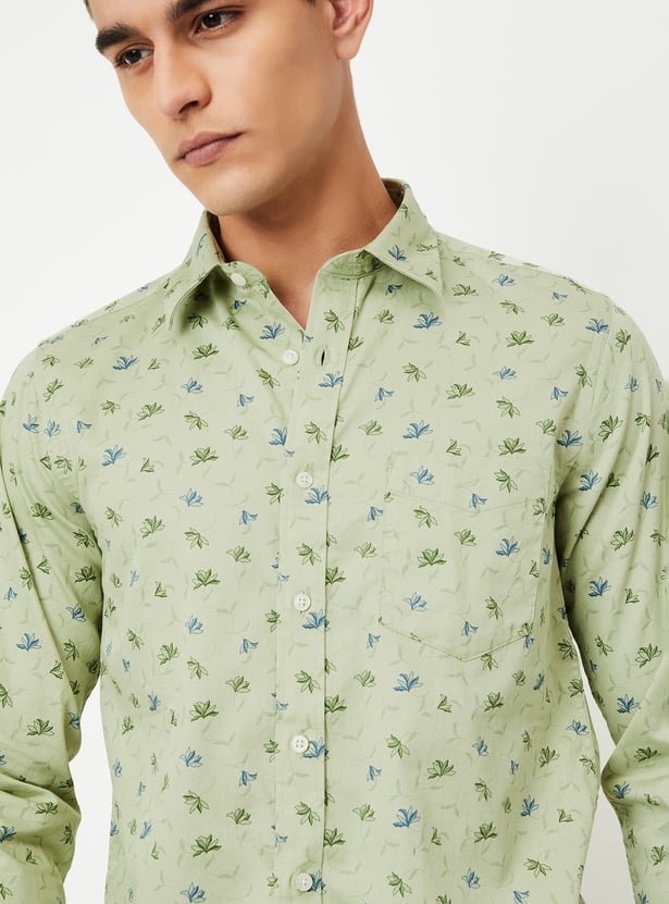 Men Printed Slim Fit Shirt