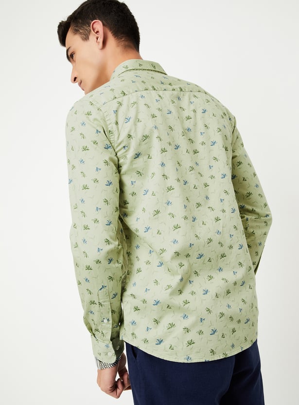 Men Printed Slim Fit Shirt