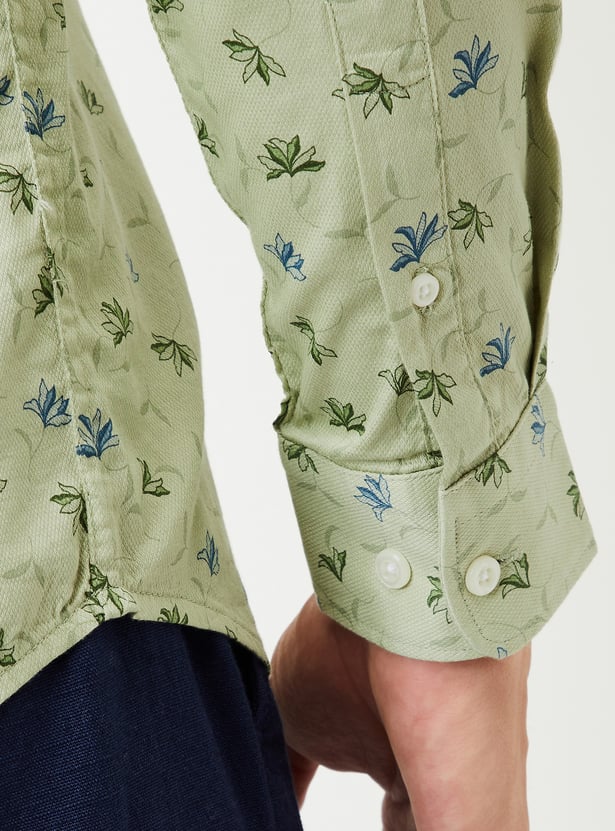 Men Printed Slim Fit Shirt
