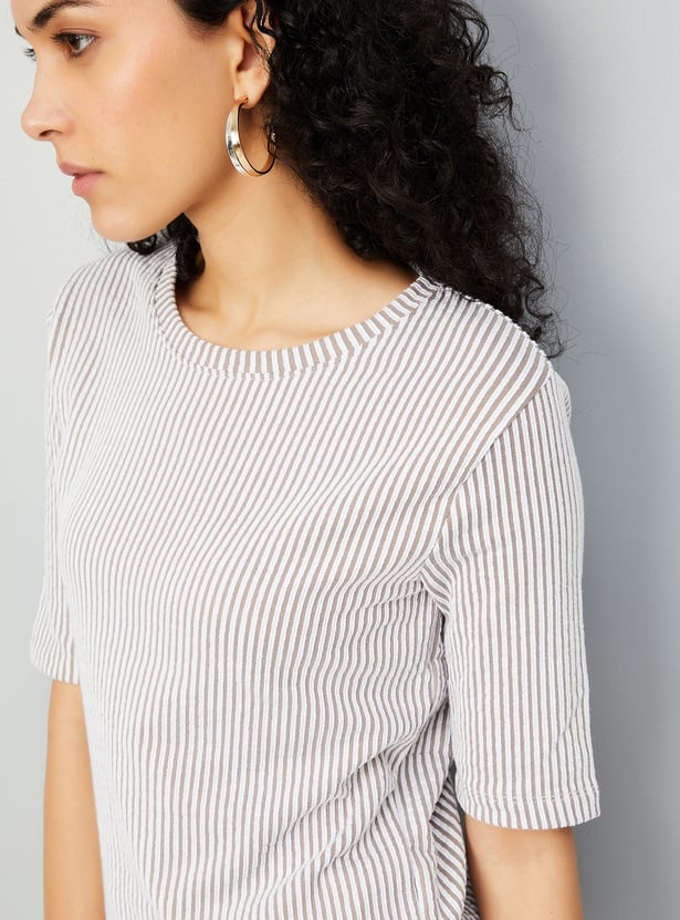 Women Striped Knit Top