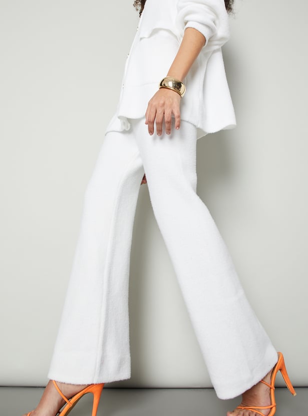 Women Knit Wide Leg Trousers