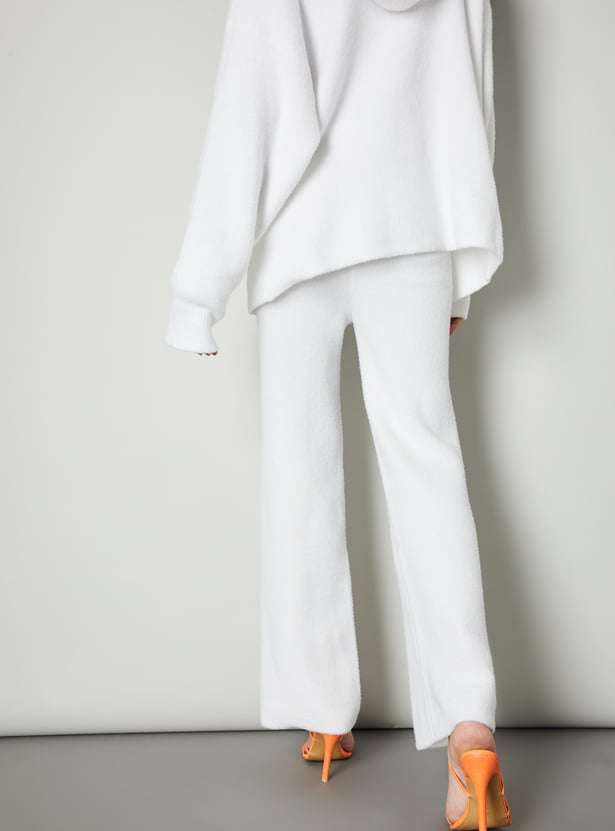 Women Knit Wide Leg Trousers