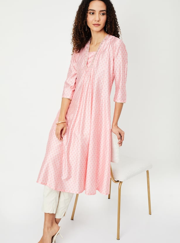 Women Printed A-line Kurta