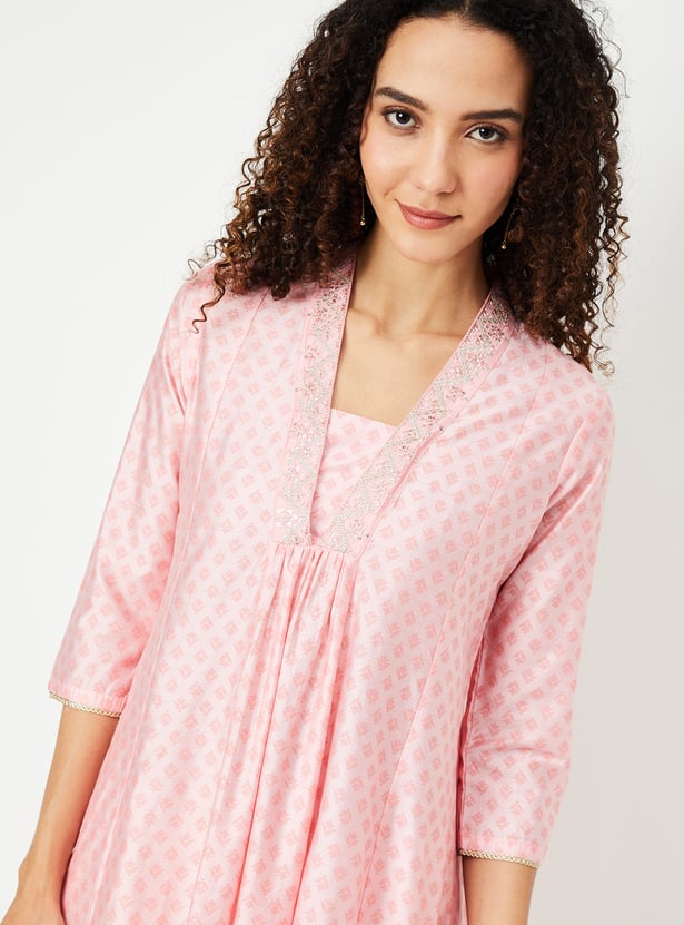 Women Printed A-line Kurta