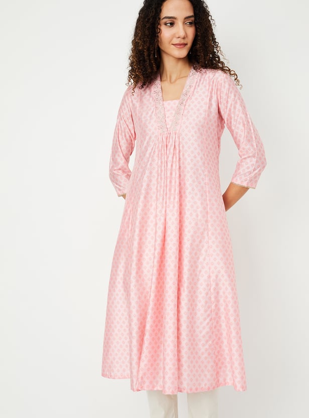 Women Printed A-line Kurta