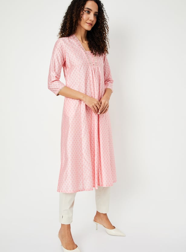 Women Printed A-line Kurta