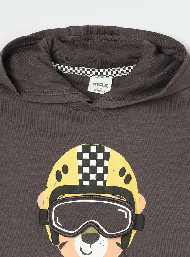 Boys Printed Hooded T-shirt