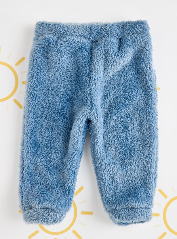 Boys Faux Fur Hooded Sleepwear Set