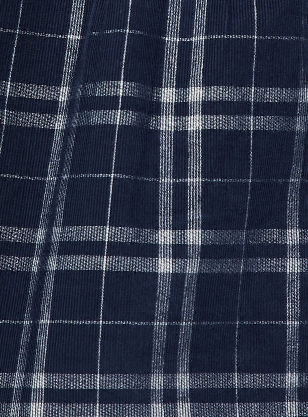 Men Checked Slim Fit Shirt