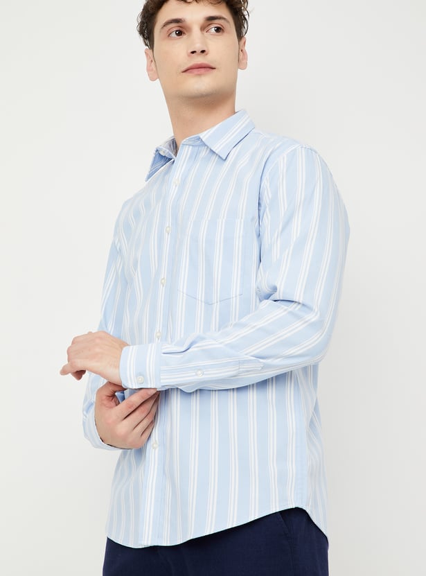Men Striped Slim Fit Shirt