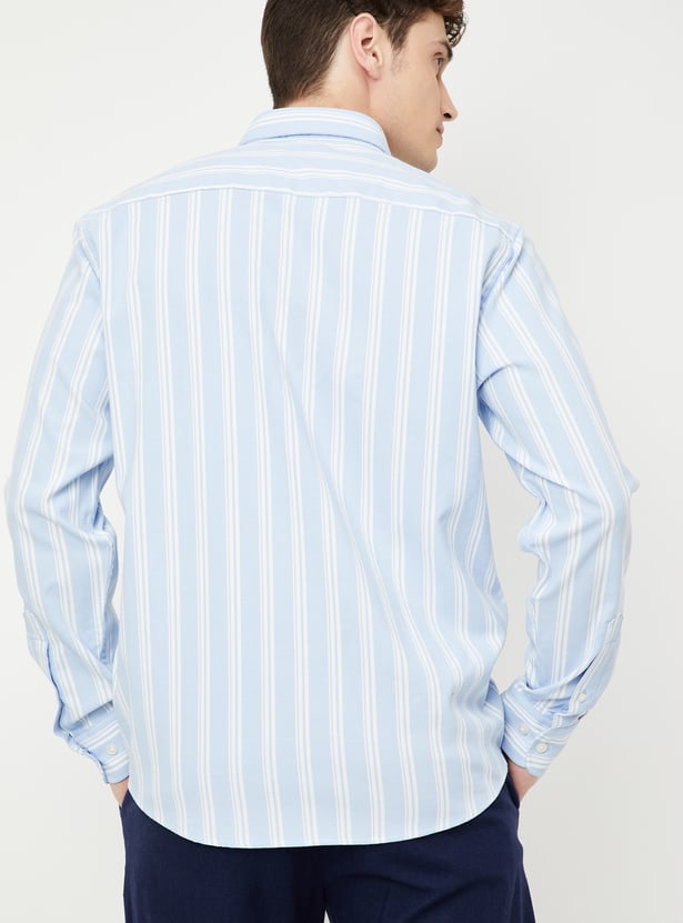 Men Striped Slim Fit Shirt