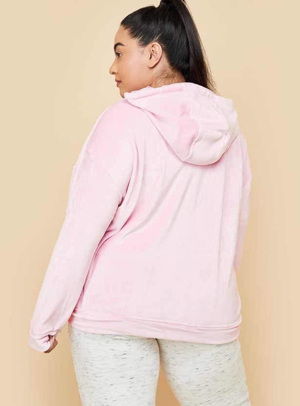 Women Solid Hooded Jacket