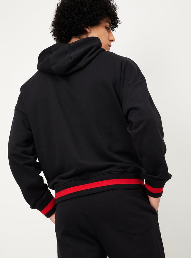 Men Graphic Printed Hooded Sweatshirt