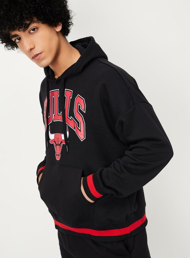 Men Graphic Printed Hooded Sweatshirt
