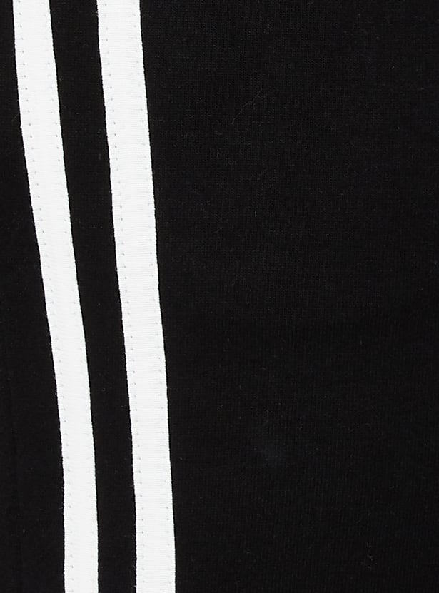 Women Striped Wide Leg Sports Track Pants