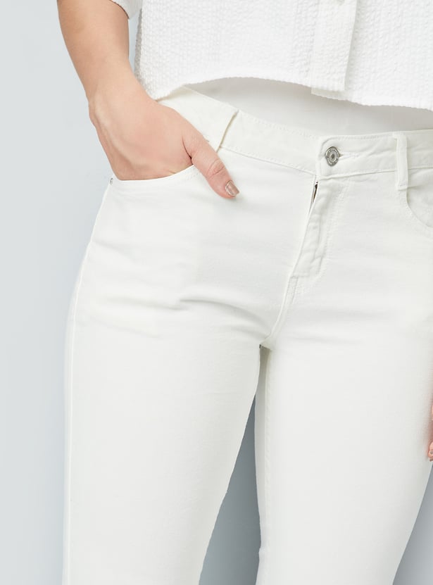 Women Solid Skinny Fit Push-Up Jeans