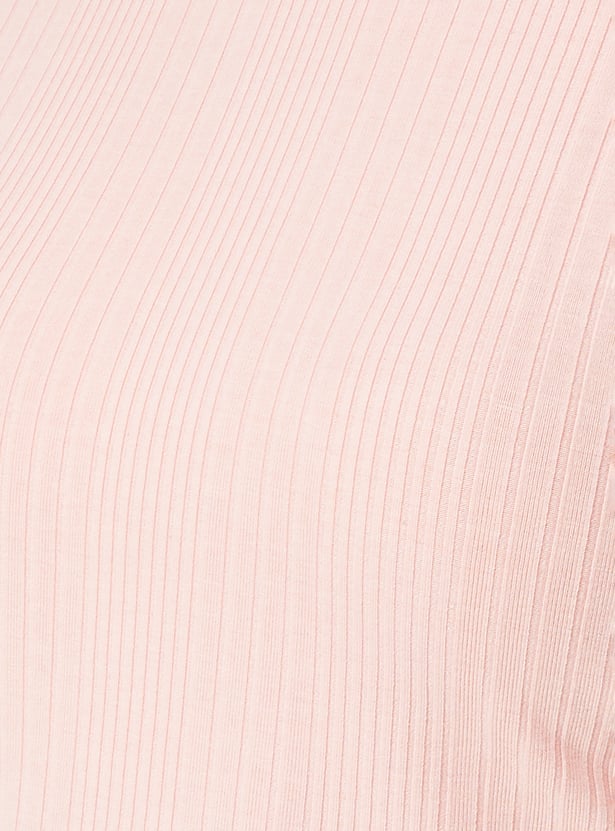 Women Rib Knit Crop Top