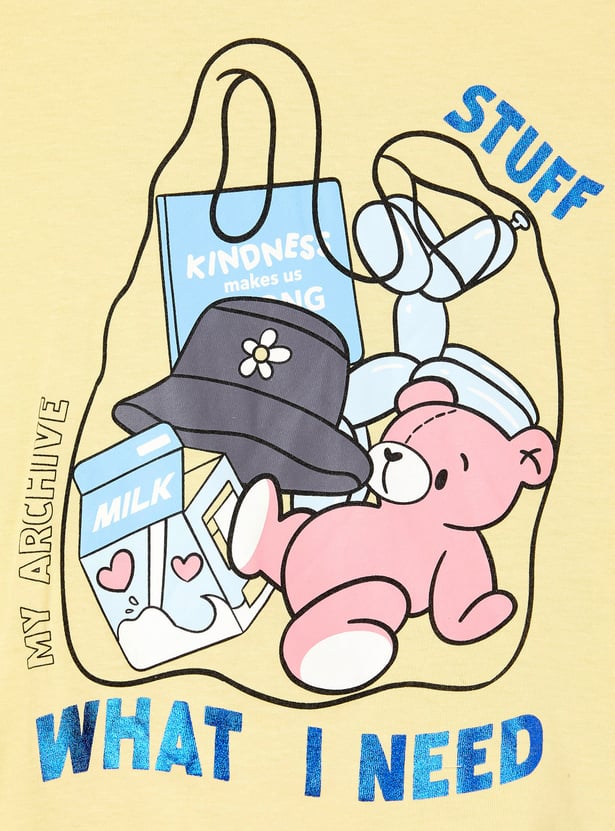 Girls Graphic Print T-shirt