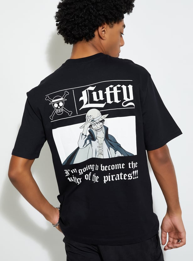 URB_N Men One Piece Print Oversized T-shirt