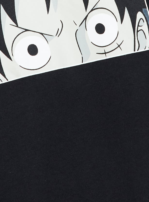 URB_N Men One Piece Print Oversized T-shirt