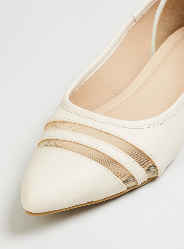Women Panelled Ballerinas
