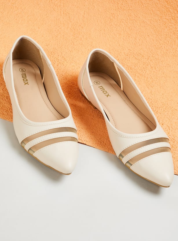 Women Panelled Ballerinas