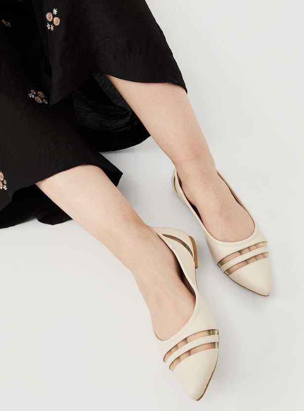 Women Panelled Ballerinas