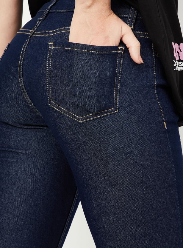 Women Solid Pencil Fit Jeans