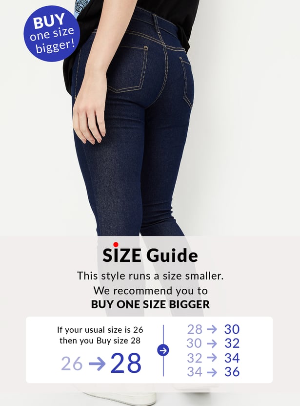 Women Solid Pencil Fit Jeans