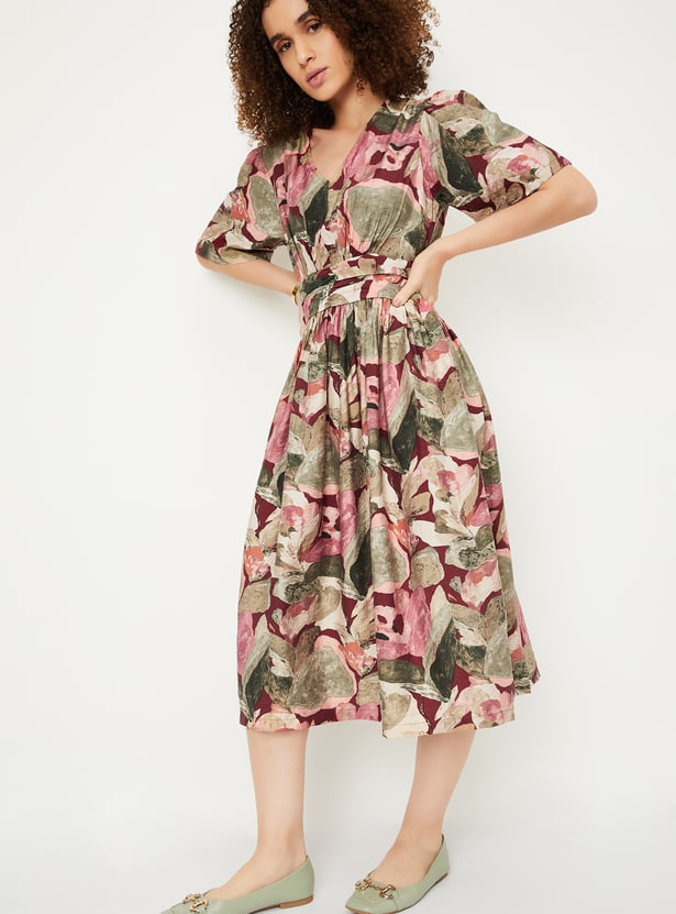 Kalki x Max Women Printed Fit & Flare Dress