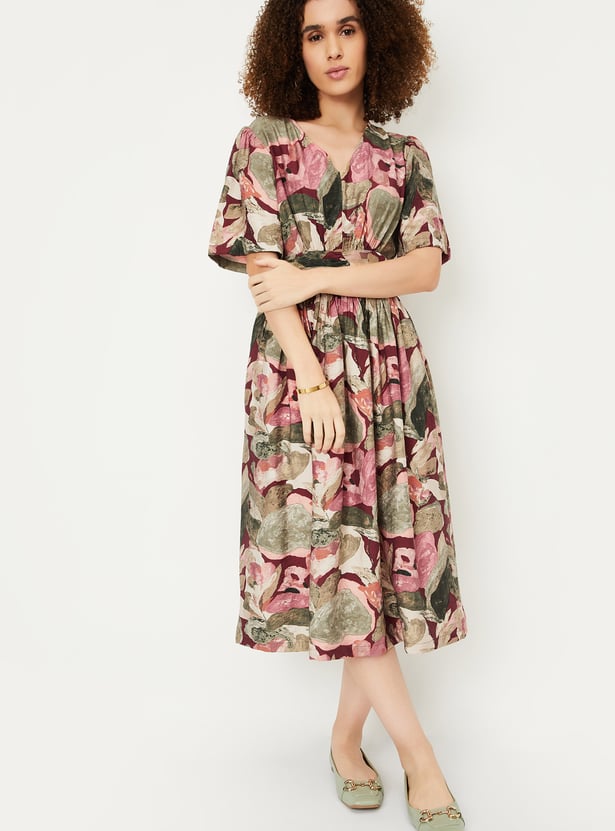 Kalki x Max Women Printed Fit & Flare Dress