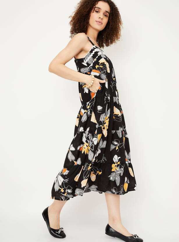 Kalki x Max Women Floral Printed Tiered Dress