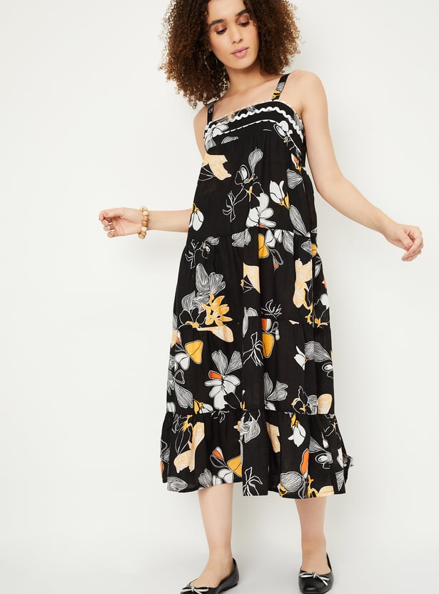 Kalki x Max Women Floral Printed Tiered Dress