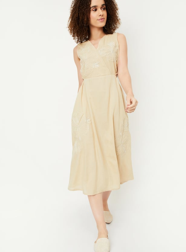 Kalki x Max Women Embroidered A-line Dress