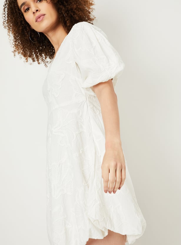 Kalki x Max Women Embroidered Bubble Hem Dress